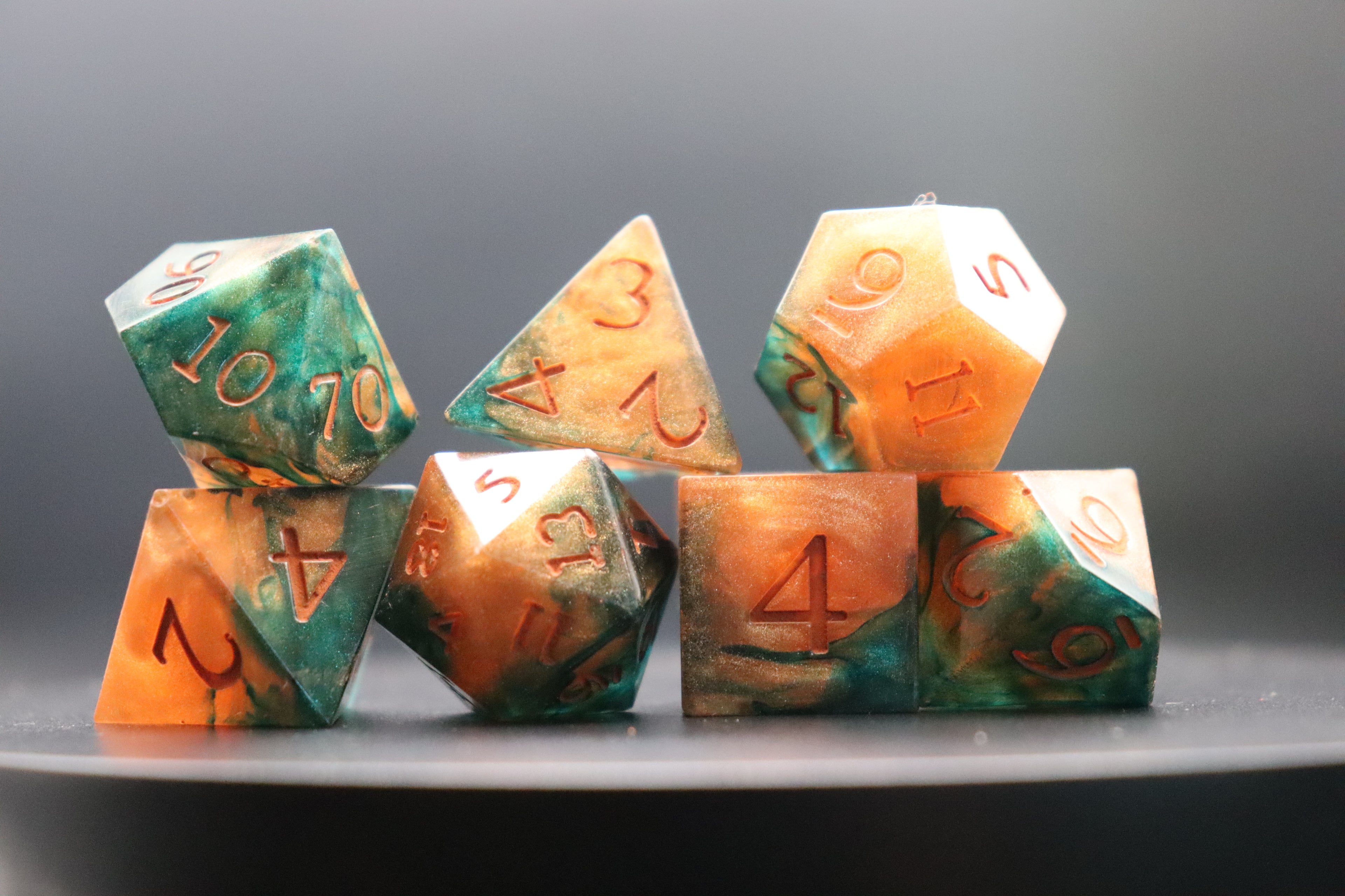 Oxidizing Copper Dice