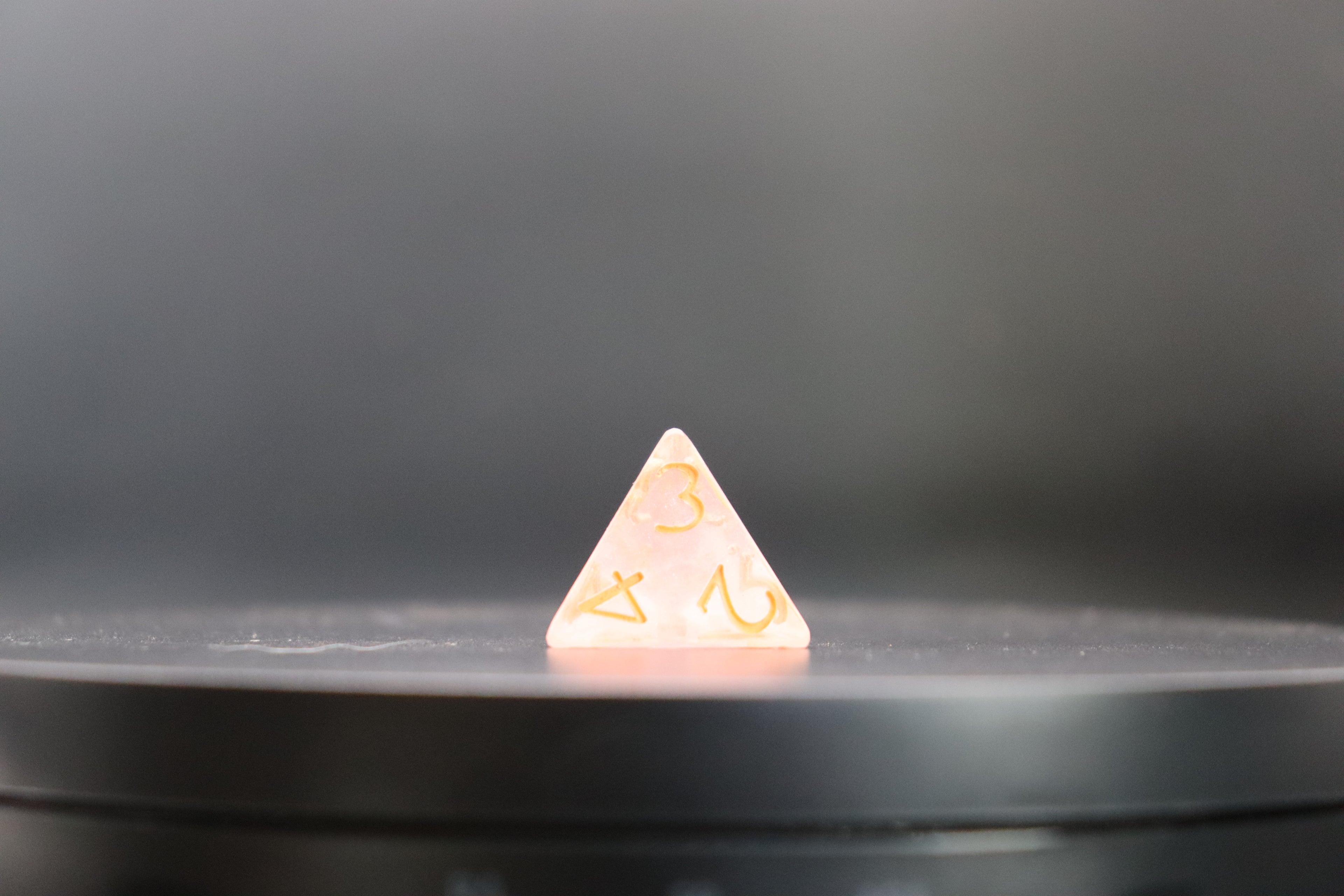 Coral Glass Dice